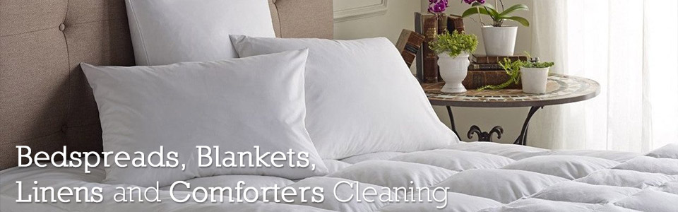 Bedspreads, Blankets, Linens and Comforters Cleaning